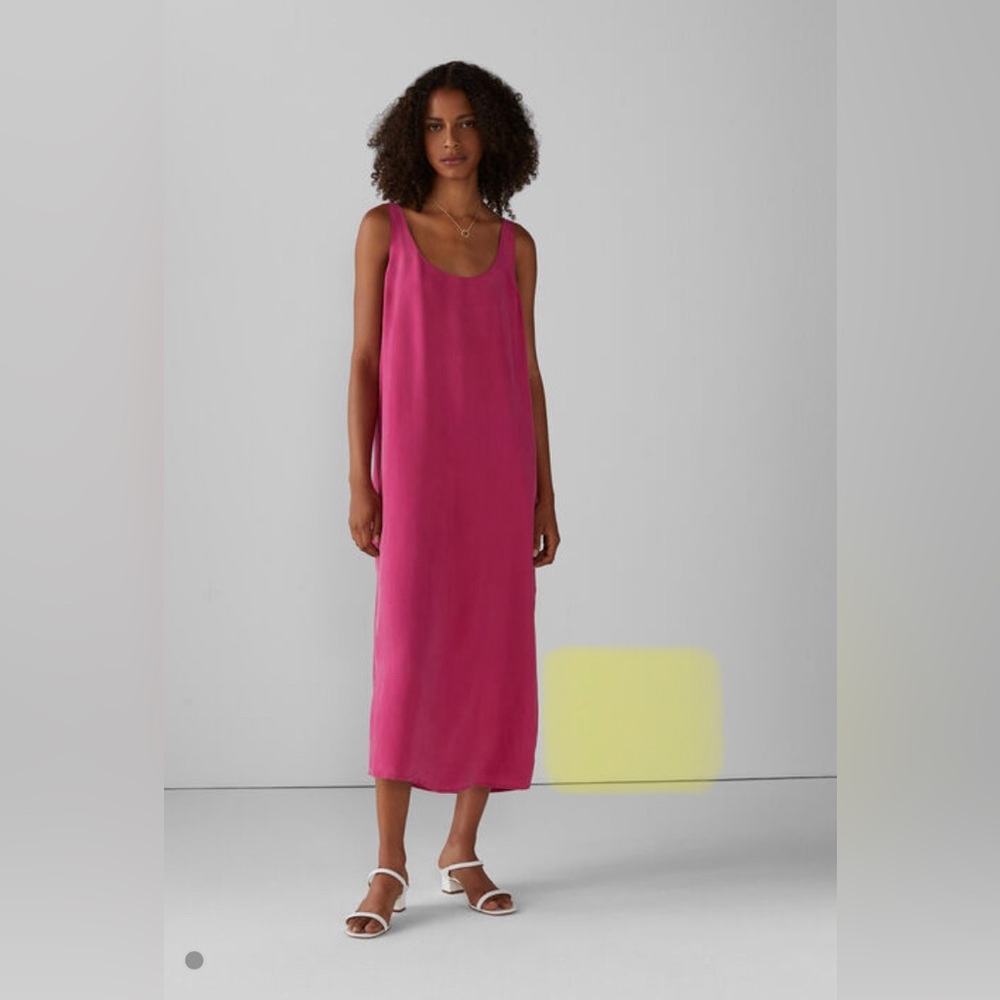 Club Monaco Bright Pink Slip Dress